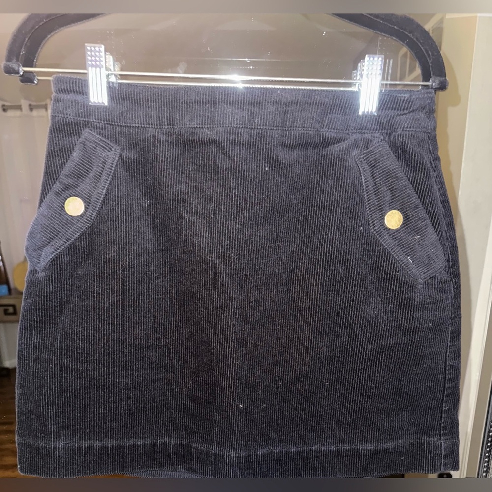 $5 Friday deals Copper Key Black Corduroy Mini Skirt